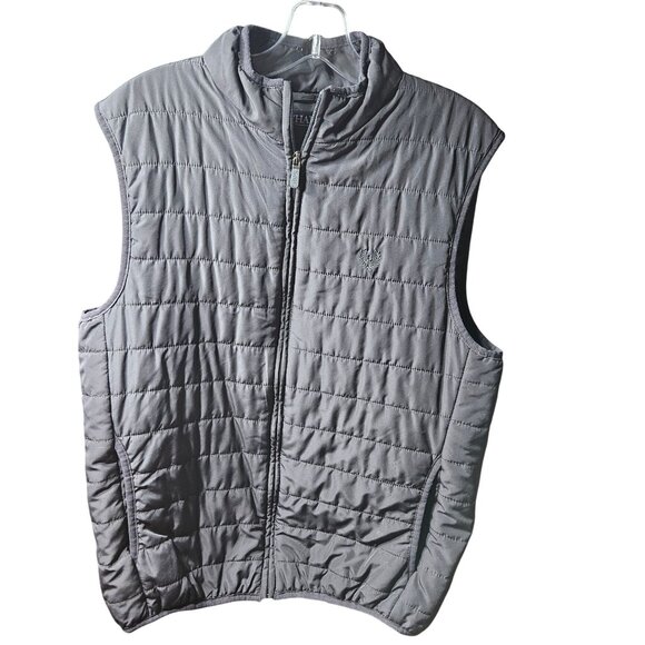 Chaps Mens Black Quilted Puffer Vest Size M - Picture 1 of 5